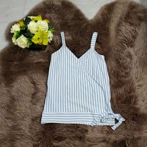 J. Crew Blue and White Stripe Tank